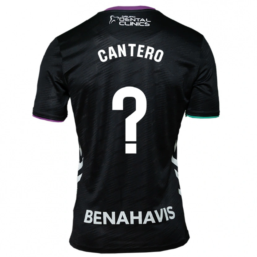 Danxen Heren José Cantero #0 Zwart Paars Groen Uitshirt Uittenue 2025/26 T-Shirt