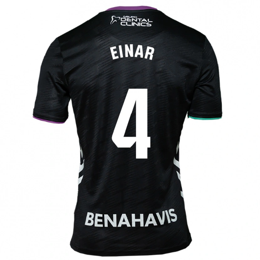 Danxen Heren Einar Galilea #4 Zwart Paars Groen Uitshirt Uittenue 2025/26 T-Shirt
