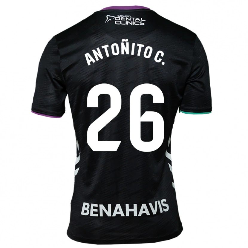 Danxen Heren Antonio Cordero #26 Zwart Paars Groen Uitshirt Uittenue 2025/26 T-Shirt