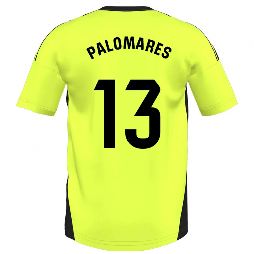 Danxen Heren Juanpa Palomares #13 Fluorescerend Geel Uitshirt Uittenue 2025/26 T-Shirt