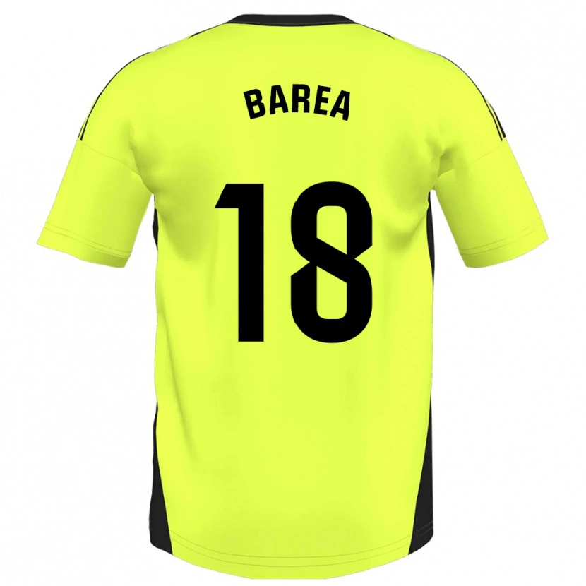 Danxen Heren Ismael Barea #18 Fluorescerend Geel Uitshirt Uittenue 2025/26 T-Shirt