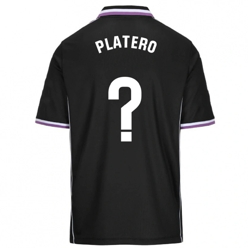 Danxen Heren Miguel Platero #0 Paars Zwart Uitshirt Uittenue 2025/26 T-Shirt