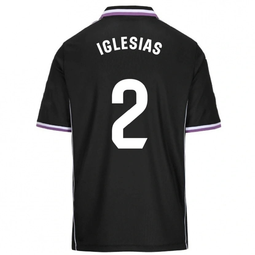 Danxen Heren Koke Iglesias #2 Paars Zwart Uitshirt Uittenue 2025/26 T-Shirt