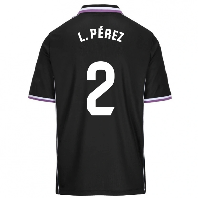 Danxen Heren Luis Pérez #2 Paars Zwart Uitshirt Uittenue 2025/26 T-Shirt