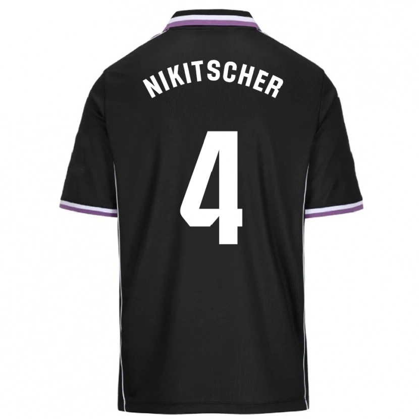 Danxen Heren Tamás Nikitscher #4 Paars Zwart Uitshirt Uittenue 2025/26 T-Shirt