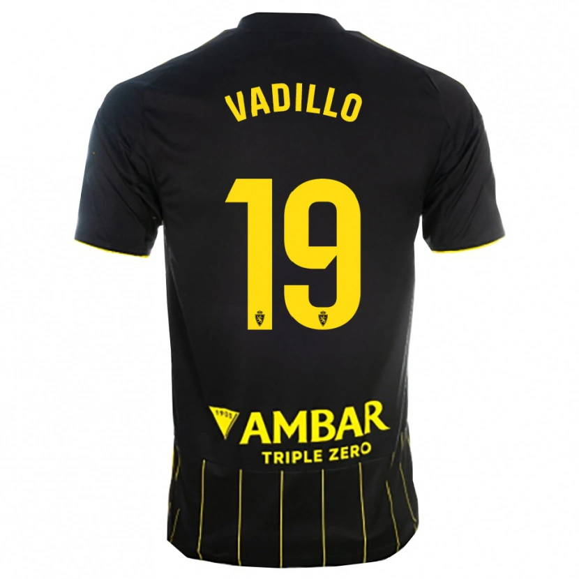 Danxen Heren Iker Vadillo #19 Zwart Geel Uitshirt Uittenue 2025/26 T-Shirt