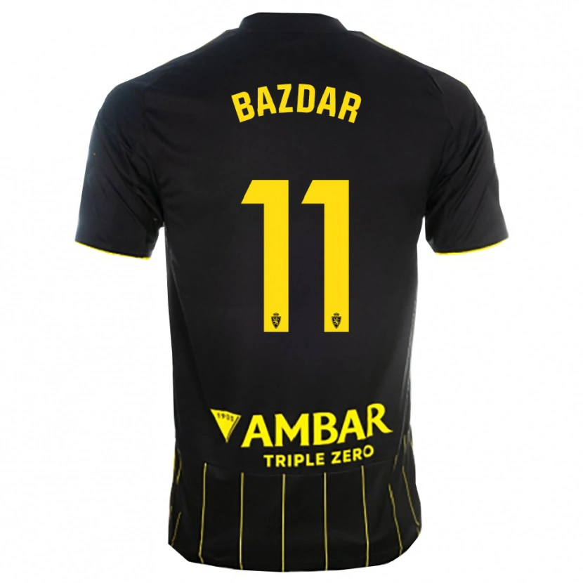 Danxen Heren Samed Bazdar #11 Zwart Geel Uitshirt Uittenue 2025/26 T-Shirt