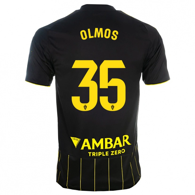 Danxen Heren Lucas Olmos #35 Zwart Geel Uitshirt Uittenue 2025/26 T-Shirt