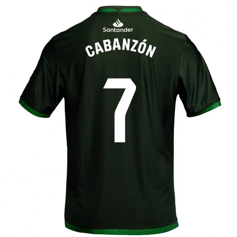 Danxen Heren Yeray Cabanzón #7 Donkergroen Uitshirt Uittenue 2025/26 T-Shirt