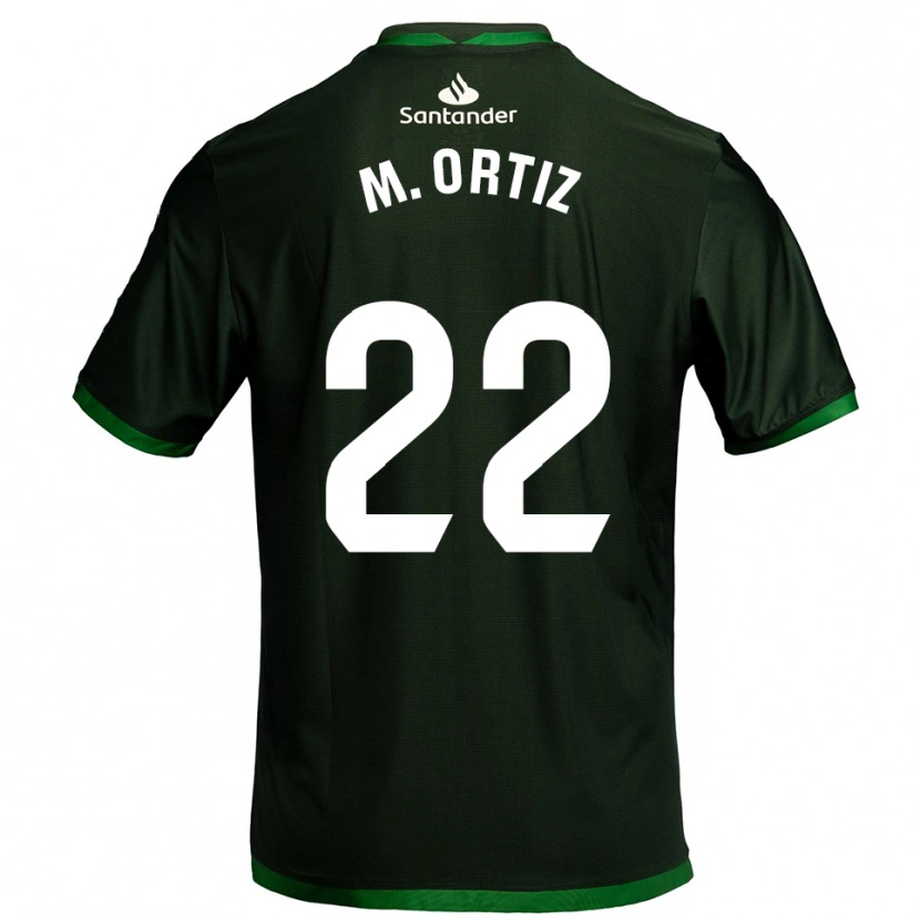 Danxen Heren María Ortiz Heras #22 Donkergroen Uitshirt Uittenue 2025/26 T-Shirt