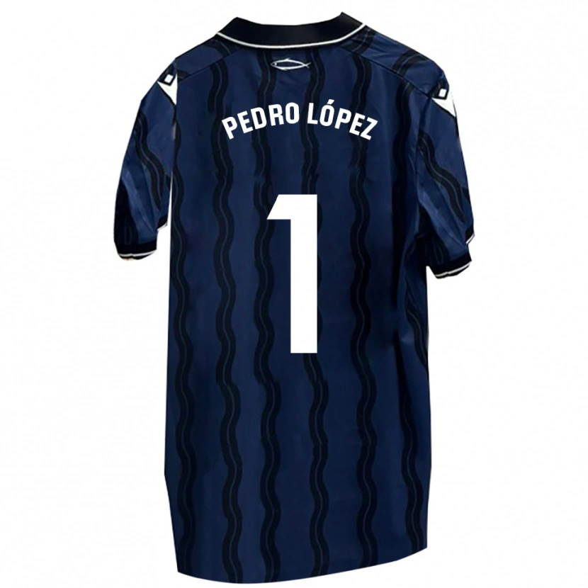Danxen Heren Pedro López #1 Donkerblauw Zwart Uitshirt Uittenue 2025/26 T-Shirt