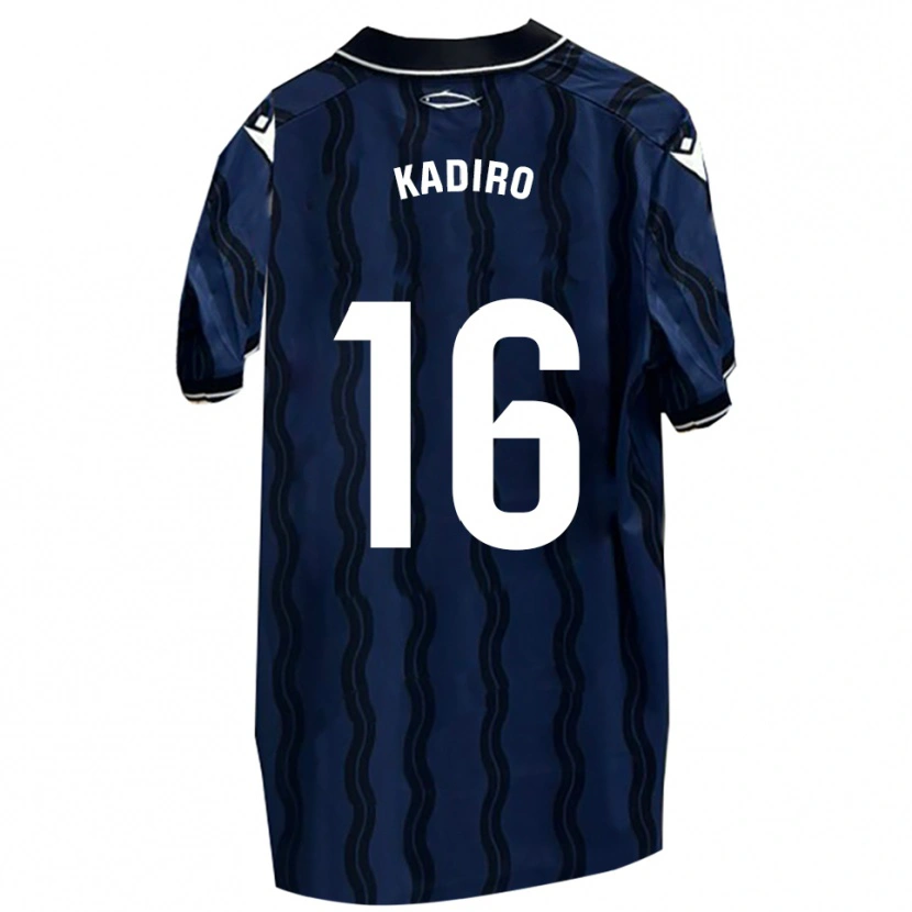 Danxen Heren Mohamed Kadiro #16 Donkerblauw Zwart Uitshirt Uittenue 2025/26 T-Shirt