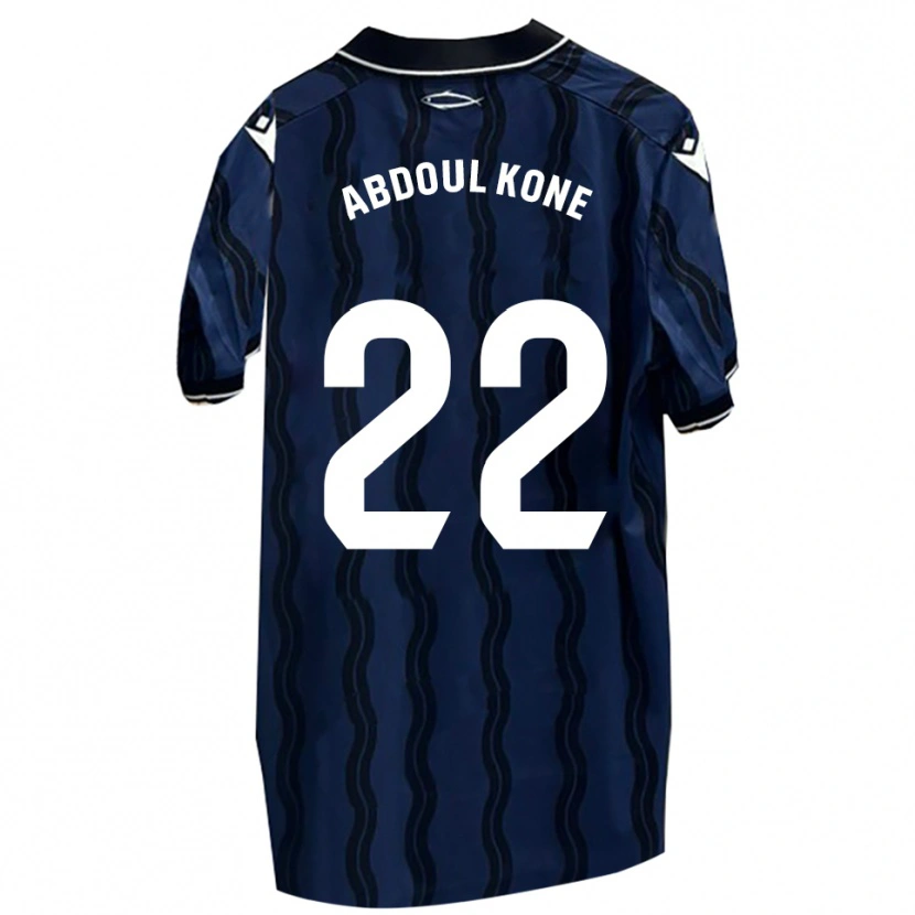 Danxen Heren Kialy Abdoul Kone #22 Donkerblauw Zwart Uitshirt Uittenue 2025/26 T-Shirt
