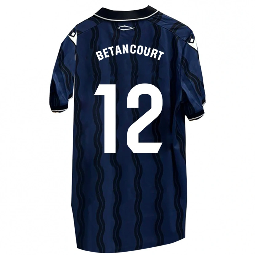 Danxen Heren Arick Betancourt #12 Donkerblauw Zwart Uitshirt Uittenue 2025/26 T-Shirt