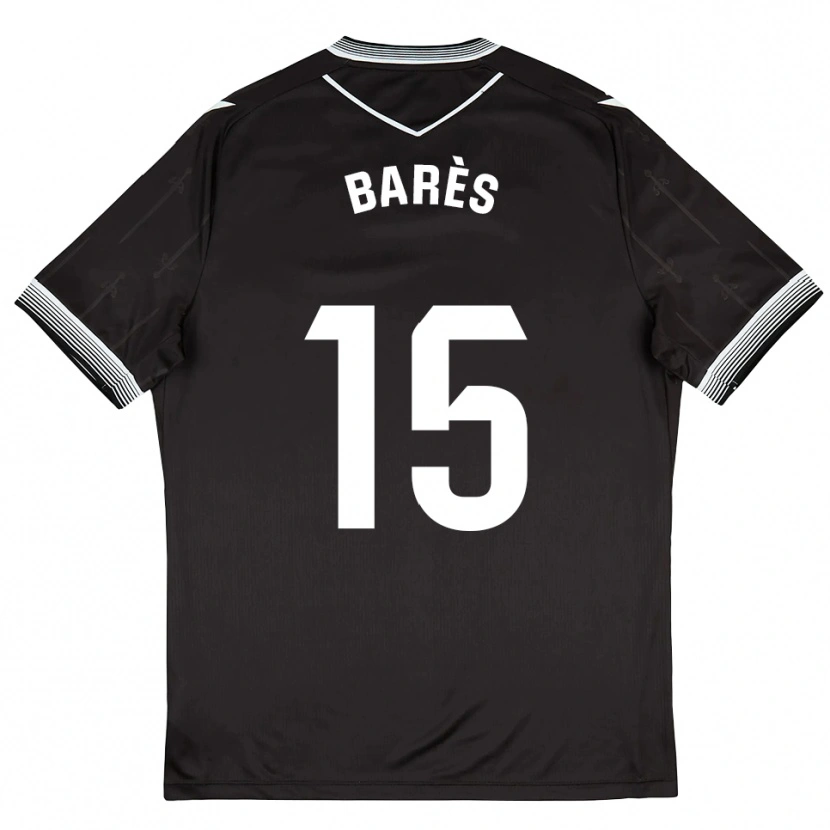 Danxen Heren Gabriel Barès #15 Zwart Wit Uitshirt Uittenue 2025/26 T-Shirt