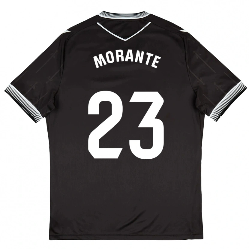 Danxen Heren Iván Morante #23 Zwart Wit Uitshirt Uittenue 2025/26 T-Shirt