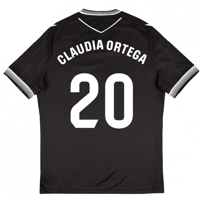 Danxen Heren Claudia Ortega #20 Zwart Wit Uitshirt Uittenue 2025/26 T-Shirt