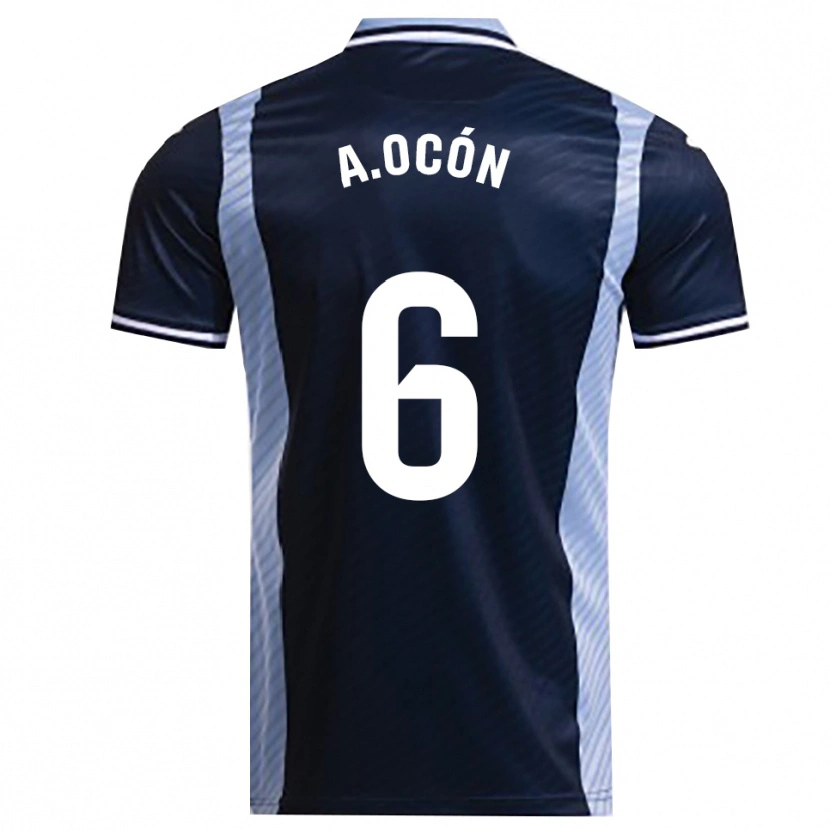 Danxen Heren Ana Belén Ocón López #6 Marineblauw Hemelsblauw Uitshirt Uittenue 2025/26 T-Shirt