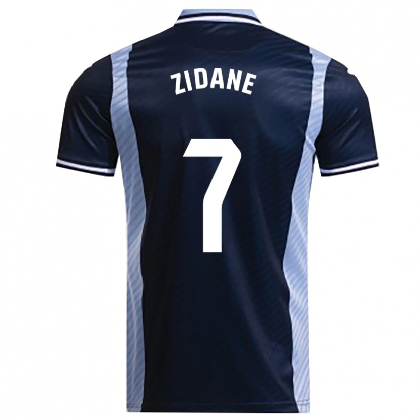 Danxen Heren Théo Zidane #7 Marineblauw Hemelsblauw Uitshirt Uittenue 2025/26 T-Shirt