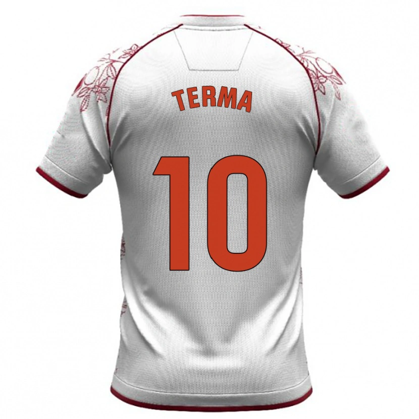 Danxen Heren Guillem Terma #10 Wit Bordeau Uitshirt Uittenue 2025/26 T-Shirt