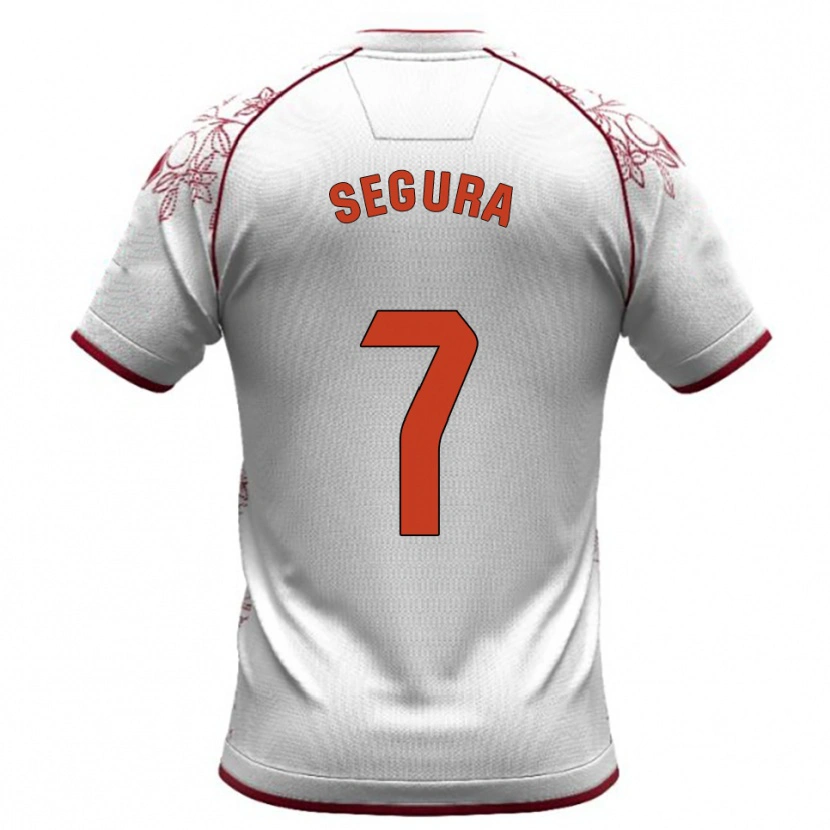 Danxen Heren Carlos Segura #7 Wit Bordeau Uitshirt Uittenue 2025/26 T-Shirt