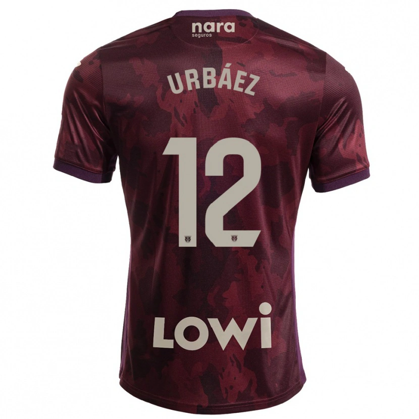 Danxen Heren Joao Urbáez #12 Bordeaux Wit Uitshirt Uittenue 2025/26 T-Shirt