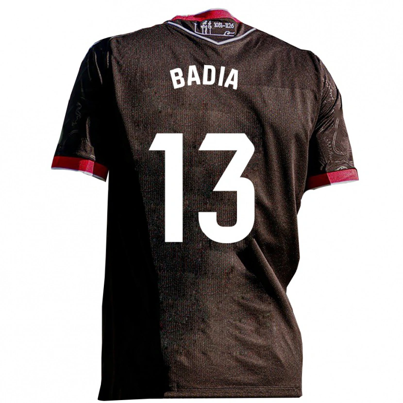 Danxen Heren Edgar Badia #13 Zwart Rood Uitshirt Uittenue 2025/26 T-Shirt