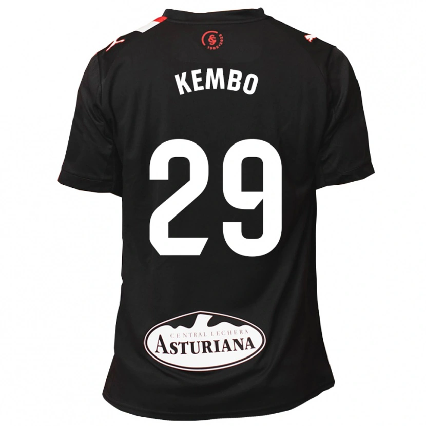 Danxen Heren Yann Kembo #29 Zwart Wit Uitshirt Uittenue 2025/26 T-Shirt
