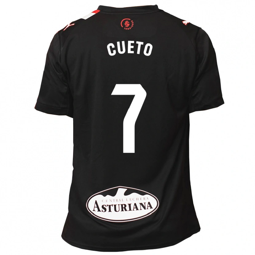 Danxen Heren Nuria Cueto Padrós #7 Zwart Wit Uitshirt Uittenue 2025/26 T-Shirt
