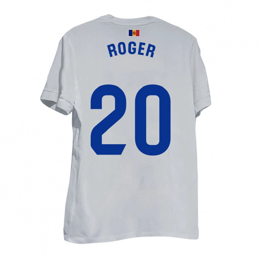 Danxen Heren Roger #20 Wit Blauw Geel Uitshirt Uittenue 2025/26 T-Shirt