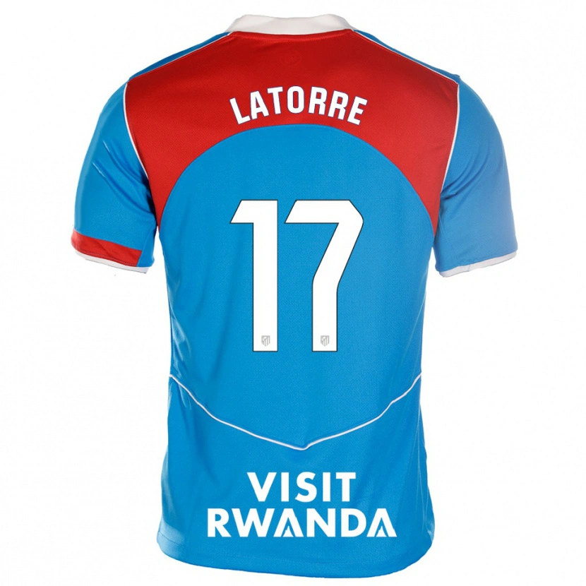 Danxen Heren Barbara Latorre #17 Blauw Wit Thuisshirt Derde Tenue 2025/26 T-Shirt