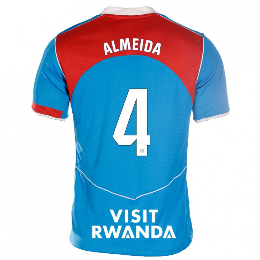 Danxen Heren Adrián Almeida #4 Blauw Wit Thuisshirt Derde Tenue 2025/26 T-Shirt