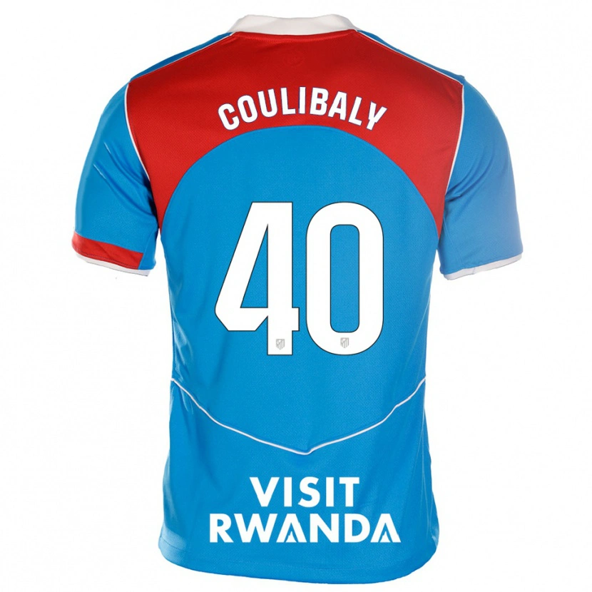 Danxen Heren Izan Coulibaly #40 Blauw Wit Thuisshirt Derde Tenue 2025/26 T-Shirt