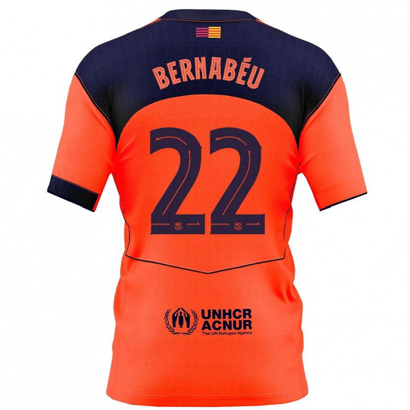 Danxen Heren Pol Bernabéu #22 Oranje Marineblauw Thuisshirt Derde Tenue 2025/26 T-Shirt