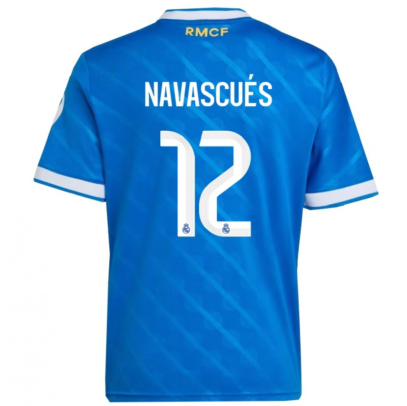 Danxen Heren Liberto Navascués #12 Blauw Wit Thuisshirt Derde Tenue 2025/26 T-Shirt
