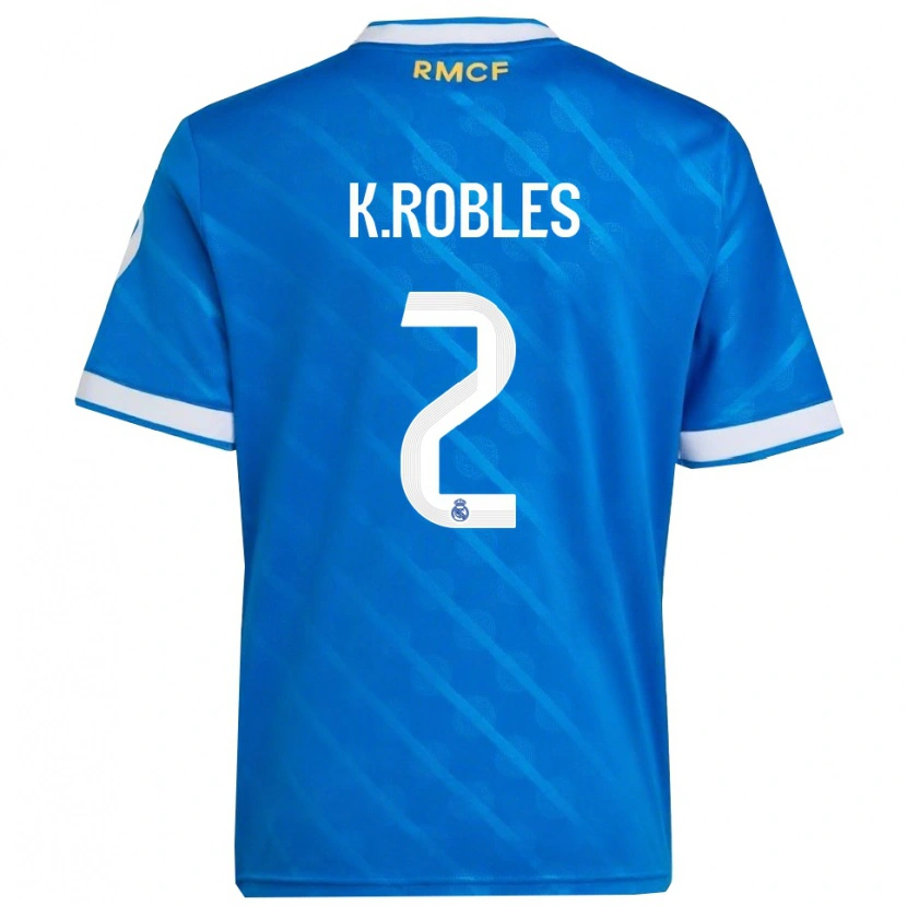 Danxen Heren Kenti Robles #2 Blauw Wit Thuisshirt Derde Tenue 2025/26 T-Shirt