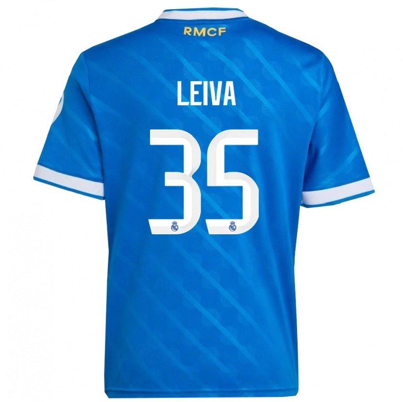 Danxen Heren Álvaro Leiva #35 Blauw Wit Thuisshirt Derde Tenue 2025/26 T-Shirt