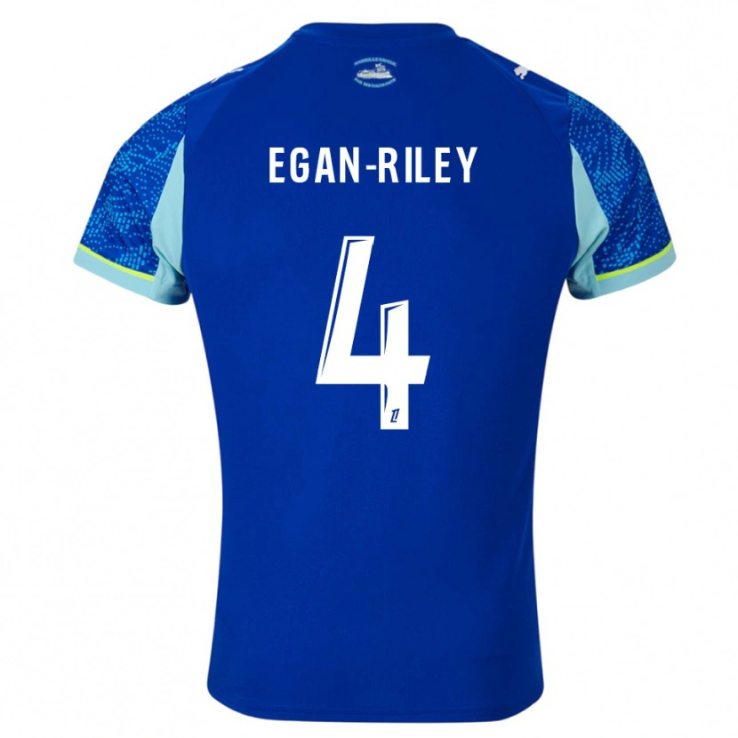Danxen Heren Cj Egan-Riley #4 Hemelsblauw Wit Thuisshirt Derde Tenue 2025/26 T-Shirt