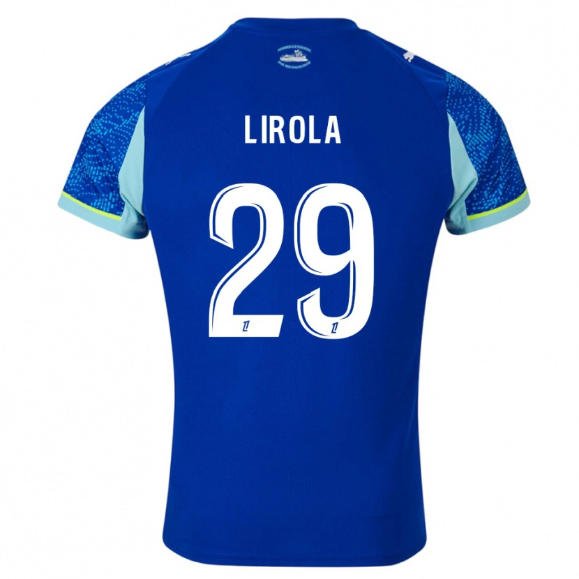 Danxen Heren Pol Lirola #29 Hemelsblauw Wit Thuisshirt Derde Tenue 2025/26 T-Shirt