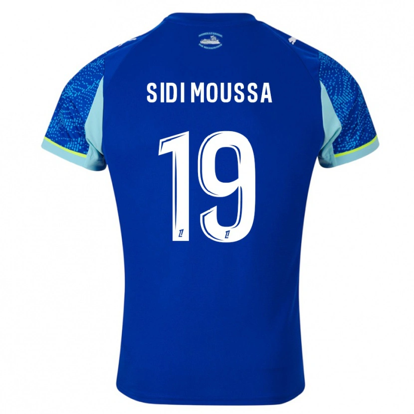 Danxen Heren Salima Sidi Moussa #19 Hemelsblauw Wit Thuisshirt Derde Tenue 2025/26 T-Shirt