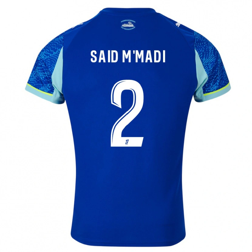 Danxen Heren Yakine Said M'madi #2 Hemelsblauw Wit Thuisshirt Derde Tenue 2025/26 T-Shirt