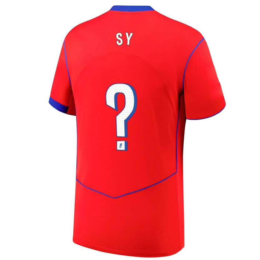 Danxen Heren Bocar Sy #0 Rood Blauw Wit Thuisshirt Derde Tenue 2025/26 T-Shirt