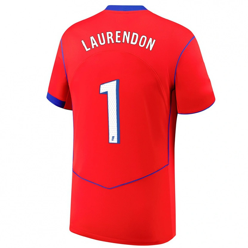 Danxen Heren Bilal Laurendon #1 Rood Blauw Wit Thuisshirt Derde Tenue 2025/26 T-Shirt