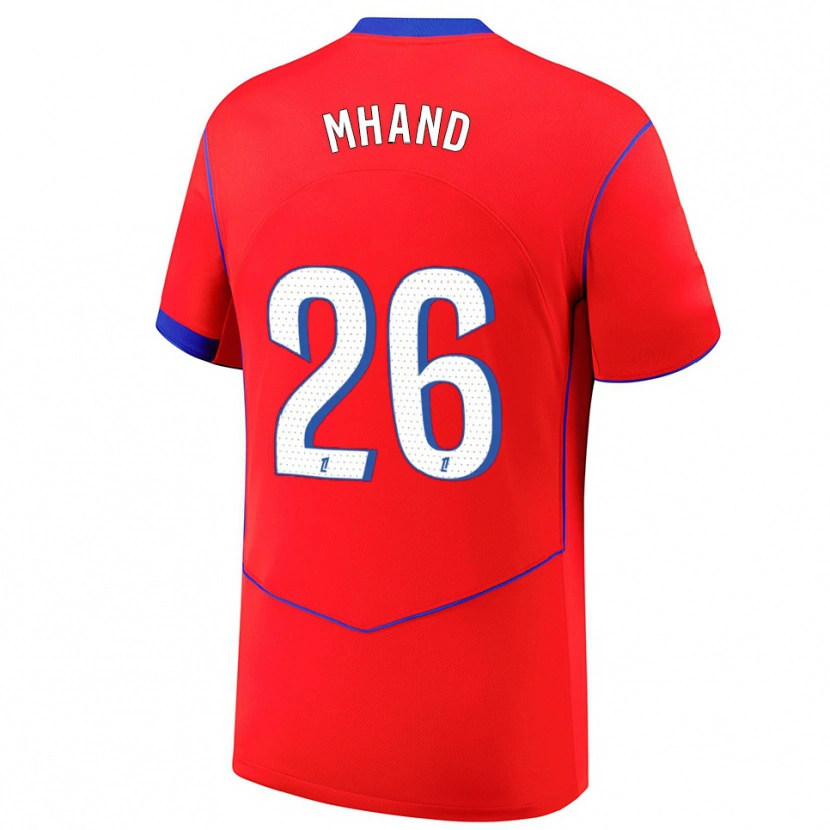 Danxen Heren Ilian Mhand #26 Rood Blauw Wit Thuisshirt Derde Tenue 2025/26 T-Shirt
