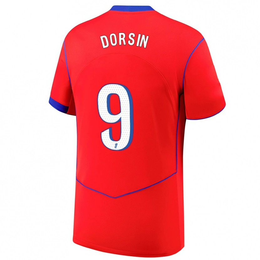 Danxen Heren Frøya Dorsin #9 Rood Blauw Wit Thuisshirt Derde Tenue 2025/26 T-Shirt