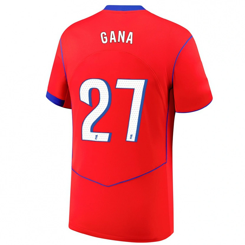 Danxen Heren Idrissa Gana Gueye #27 Rood Blauw Wit Thuisshirt Derde Tenue 2025/26 T-Shirt