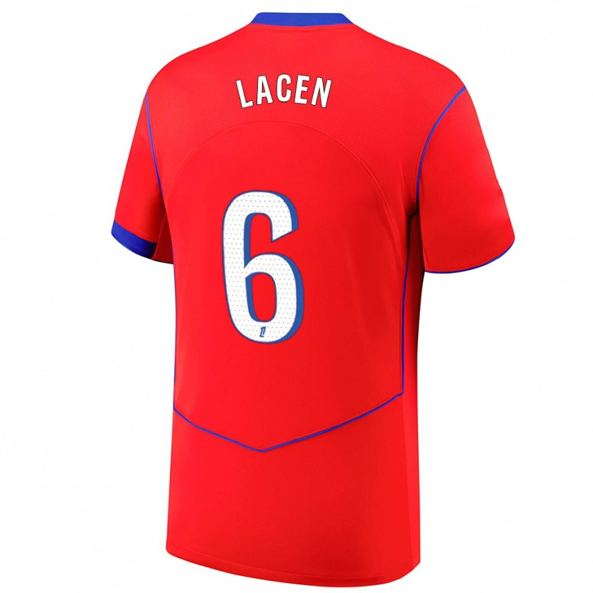 Danxen Heren Michaël Lacen #6 Rood Blauw Wit Thuisshirt Derde Tenue 2025/26 T-Shirt