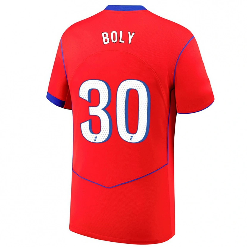 Danxen Heren David Boly #30 Rood Blauw Wit Thuisshirt Derde Tenue 2025/26 T-Shirt