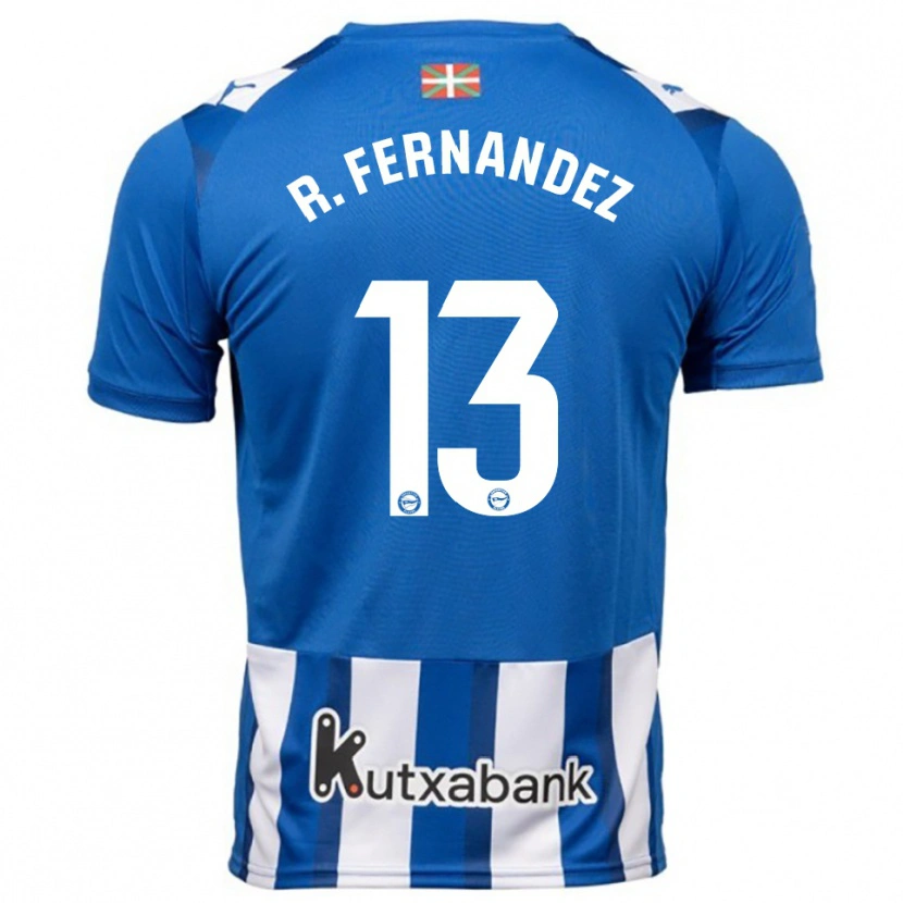 Danxen Dames Raúl Fernández #13 Blauw Wit Thuisshirt Thuistenue 2025/26 T-Shirt