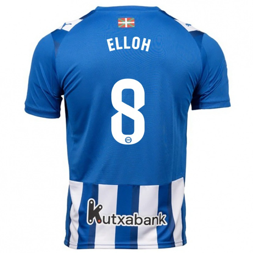 Danxen Dames Rebecca Elloh #8 Blauw Wit Thuisshirt Thuistenue 2025/26 T-Shirt